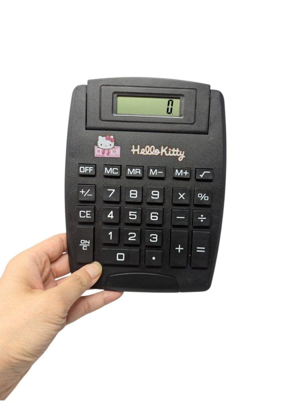 Pink Hello Kitty Cash Bill Black Large Display Calculator 8-Digit LCD Screen